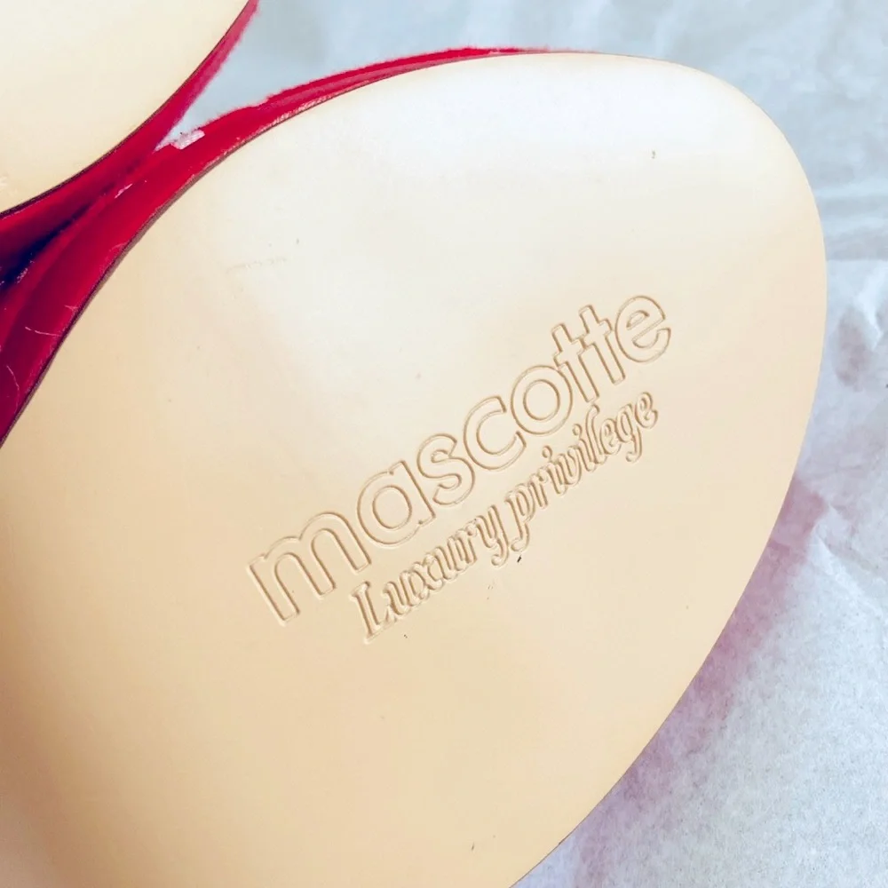 NWOT red polka dot stiletto Heels Peeptoe Slingbacks SIZE 7 AU - Picture 6 of 14